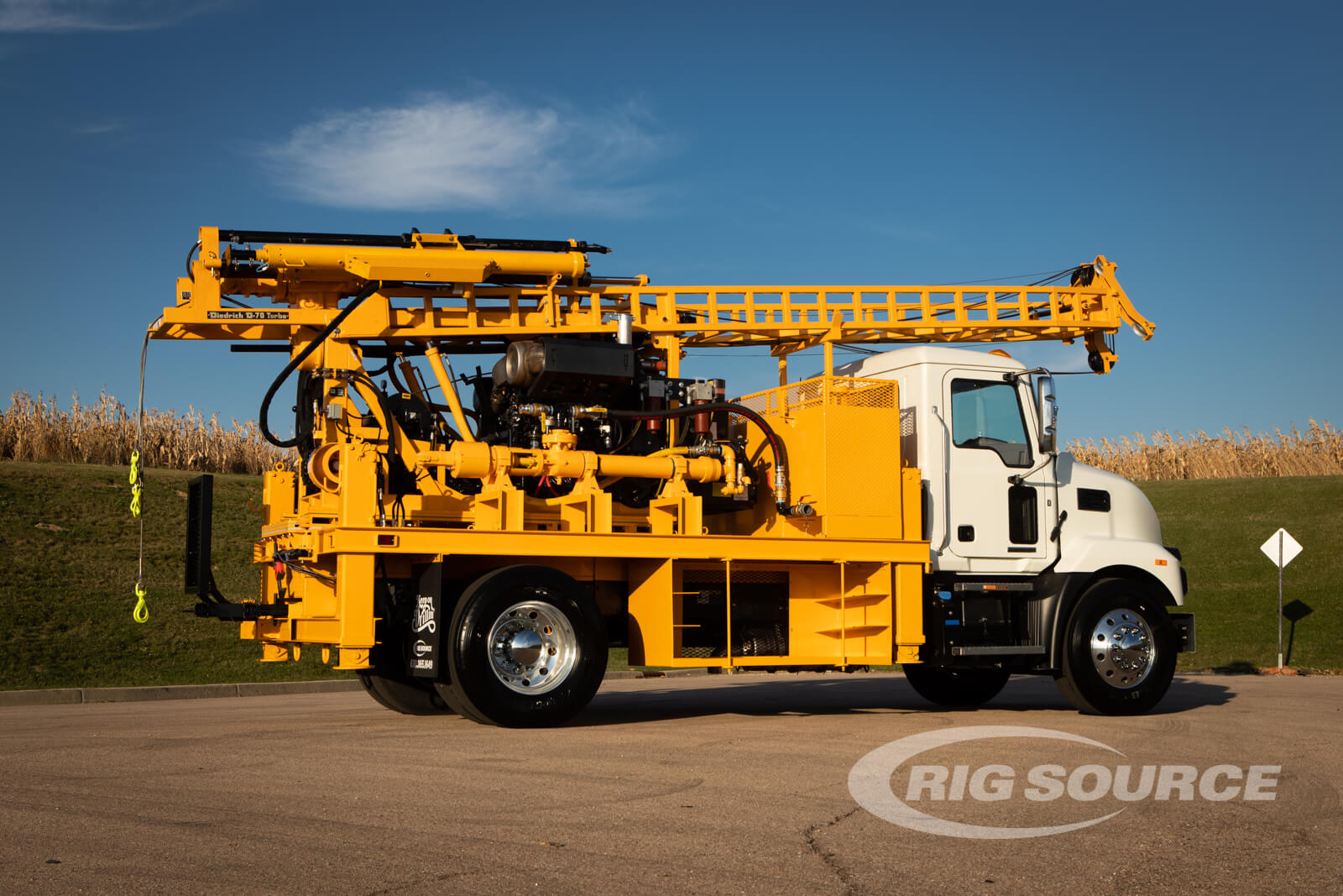Diedrich D70 Truck Drill Rig on Mack MD7